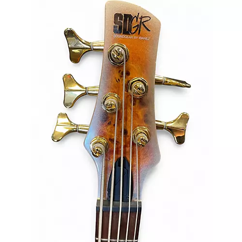 Used Ibanez SR405 5 String DUNE BURLE Electric Bass Guitar DUNE BURLE - musicians--Friend