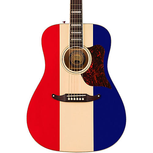 Fender Buck Owens Signature Kingman Limited-Edition Acoustic-Electric Guitar Red, White, and Blue - musicians--Friend