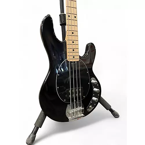 Used Sterling by Music Man Sub 4 Black Electric Bass Guitar Black - musicians--Friend