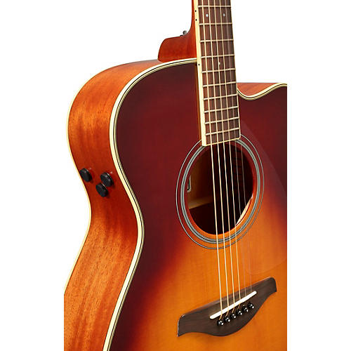 Yamaha FSC-TA TransAcoustic Concert Cutaway Acoustic-Electric Guitar Brown Sunburst - musicians--Friend