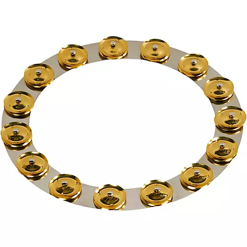 LP Tambo-Ring - Stainless Steel With Brass Jingles 6 in. - musicians--Friend