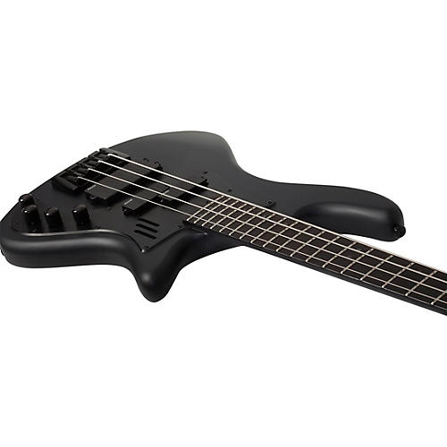 Schecter Guitar Research Stiletto-4 Stealth Pro Satin Black - musicians--Friend