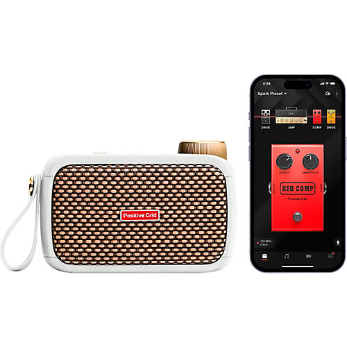 Positive Grid Spark GO 5W Battery-Powered Combo Amplifier Pearl - musicians--Friend