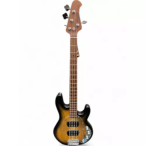 Used Sterling by Music Man Ray34HH Spalted Maple Electric Bass Guitar Spalted Maple - musicians--Friend