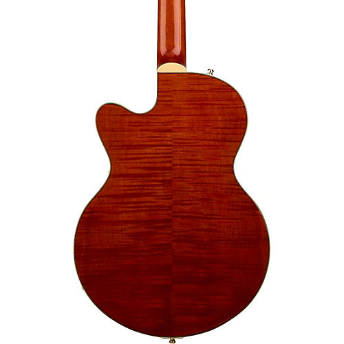 Gretsch Guitars Electromatic LTD Flame Okoume Broadkaster Jr. Single-Cut With Bigsby Electric Guitar Roundup Orange Stain - musicians--Friend