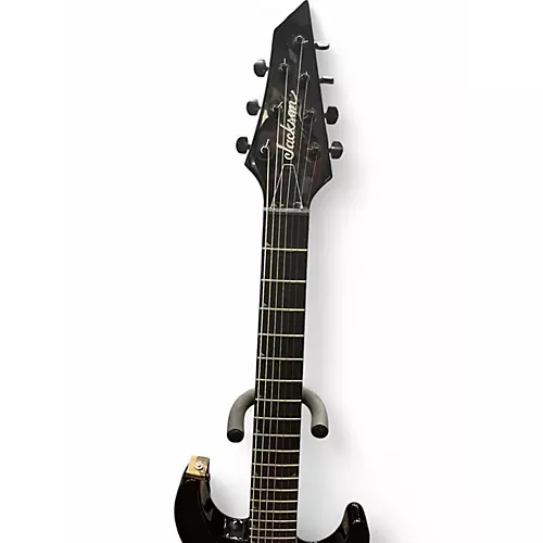 Used 2020s Jackson JS22-7 Dinky 7 String Black Solid Body Electric Guitar Black - musicians--Friend