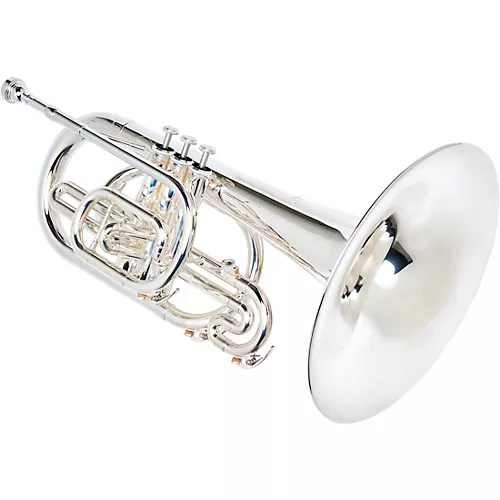Yamaha YMP-204M Series Marching F Mellophone Silver - musicians--Friend