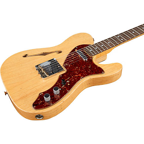 Fender Custom Shop '60s Telecaster Thinline Journeyman Relic Limited-Edition Electric Guitar Aged Natural - musicians--Friend