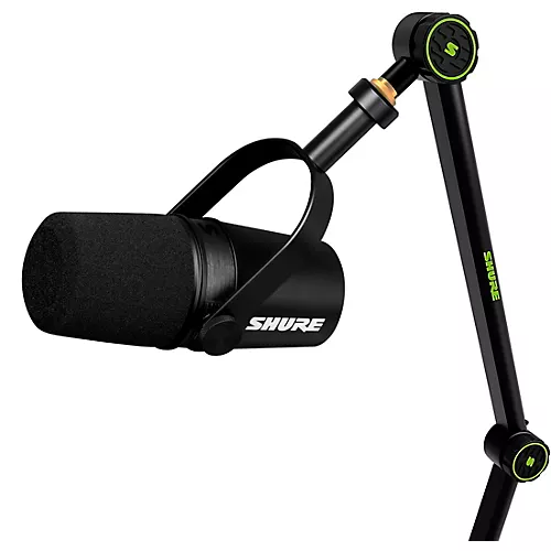 Shure Deluxe Articulating Desktop Mic Boom Stand With MV7X Microphone - musicians--Friend