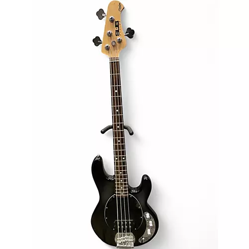 Used Sterling by Music Man S.U.B Stingray Black Electric Bass Guitar Black - musicians--Friend