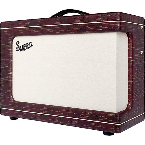 Supro Ambassador Custom 2x10 50W Tube Combo Amp Burgundy Scandia - musicians--Friend