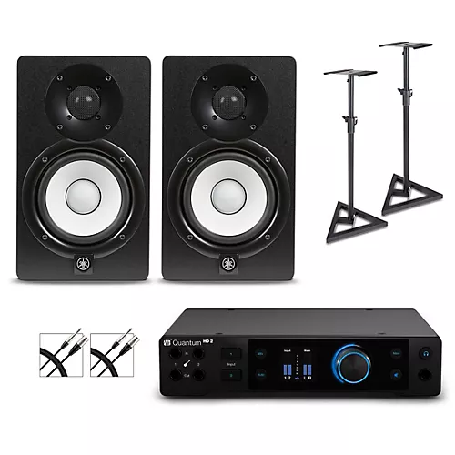 PreSonus Quantum HD2 Audio Interface with Yamaha HS Series Studio Monitor Pair (Cables & Stands Included) HS5 - musicians--Friend