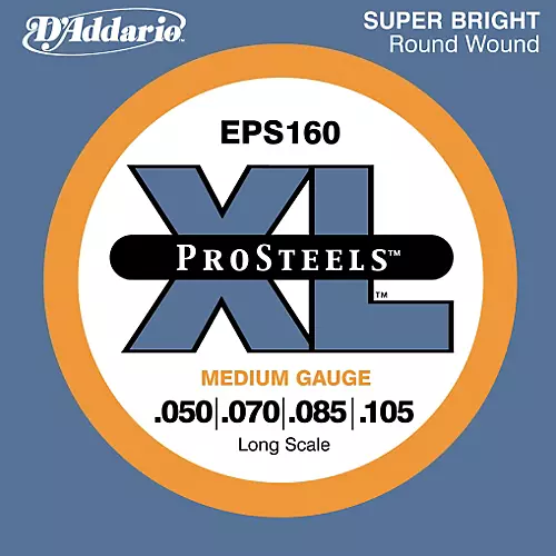 D'Addario ProSteels EPS160 Medium Gauge Long Scale Bass Strings - musicians--Friend