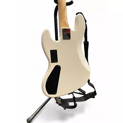Used Squier Contemporary Active Jazz Bass White Electric Bass Guitar White - musicians--Friend