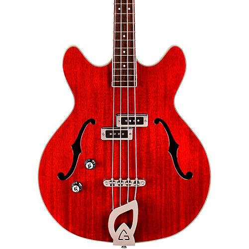 Guild Starfire I Bass Semi-Hollow Short Scale Double-Cut Left-Handed Bass Guitar Cherry Red - musicians--Friend