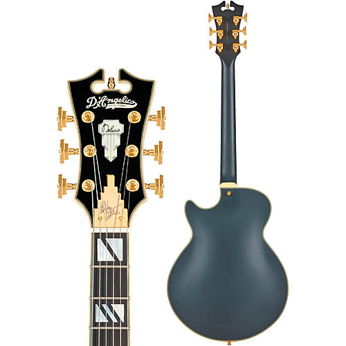 D'Angelico Deluxe Bobby Weir 3 Semi-Hollow Electric Guitar Satin Trans Wine - musicians--Friend