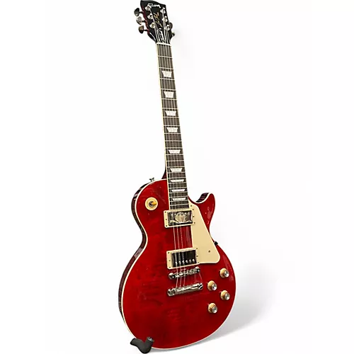 Used 2023 Gibson Les Paul Standard 1960S Neck Cherry Solid Body Electric Guitar Cherry - musicians--Friend