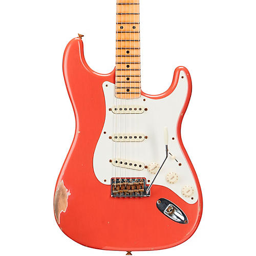 Fender Custom Shop Limited-Edition '57 Stratocaster Relic Electric Guitar Aged Tahitian Coral - musicians--Friend