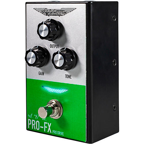 Ashdown Compact Pro Drive Bass Distortion Effects Pedal Silver and Green - musicians--Friend
