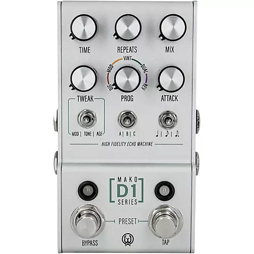 Open-Box Walrus Audio Mako Series D1 Delay Effects Pedal Condition 1 - Mint Silver - musicians--Friend