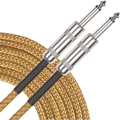 Musician's Gear Tweed Standard Instrument Cable 20 ft. Gold - musicians--Friend