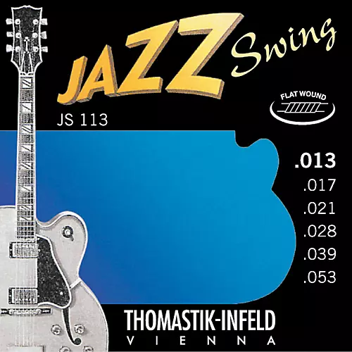 Thomastik JS113 Medium Flatwound Jazz Swing Electric Guitar Strings - musicians--Friend