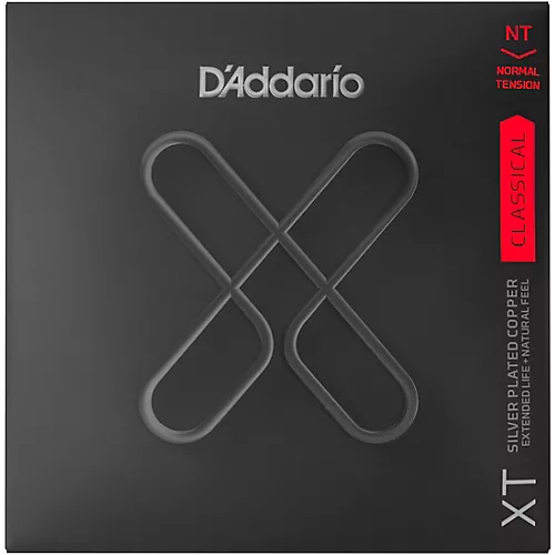 D'Addario XT Silver Plated Copper Classical Strings, Normal Tension, 28-44w - musicians--Friend