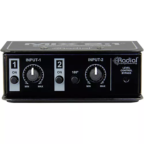Radial Engineering MIX 2:1 Two Channel Audio Combiner & Mixer - musicians--Friend