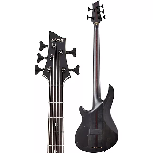 Schecter Guitar Research SLS Elite-5 Evil Twin 5-String Electric Bass Satin Black - musicians--Friend