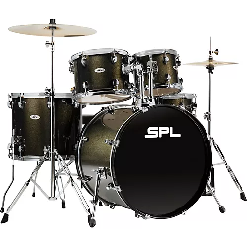 Open-Box Sound Percussion Labs 5PC Unity II All In One Drum Set Condition 1 - Mint Black Onyx Glitter - musicians--Friend