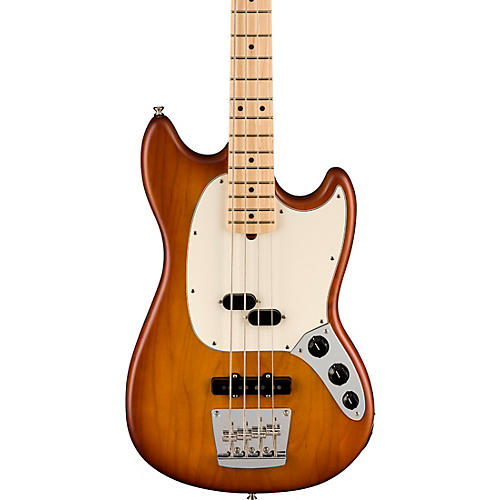 Fender American Performer Limited-Edition Mustang Electric Bass Guitar Satin Honey Burst - musicians--Friend