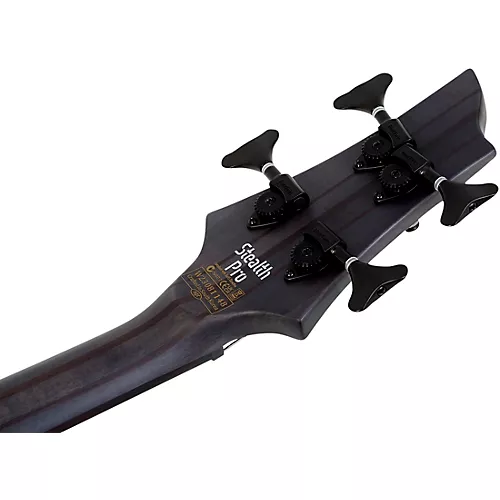 Schecter Guitar Research Stiletto-4 Stealth Pro EX LH Satin Black - musicians--Friend