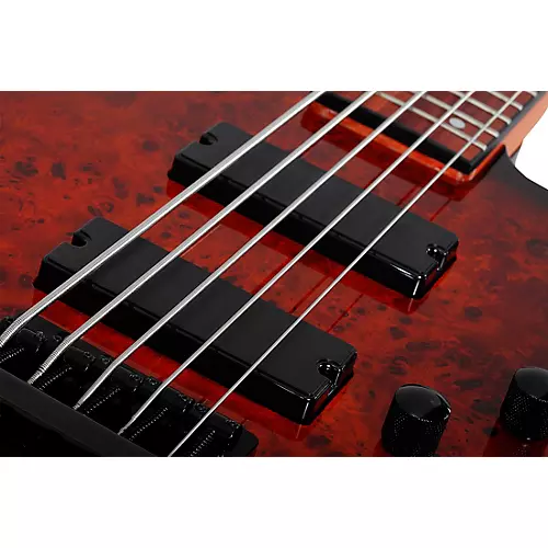 Schecter Guitar Research C-5 Standard 5-String Electric Bass Guitar Tobacco Burl - musicians--Friend