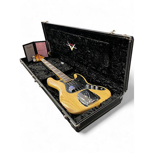 Used Fender CUSTOM JAZZ BASS LIMITED Natural Electric Bass Guitar Natural - musicians--Friend