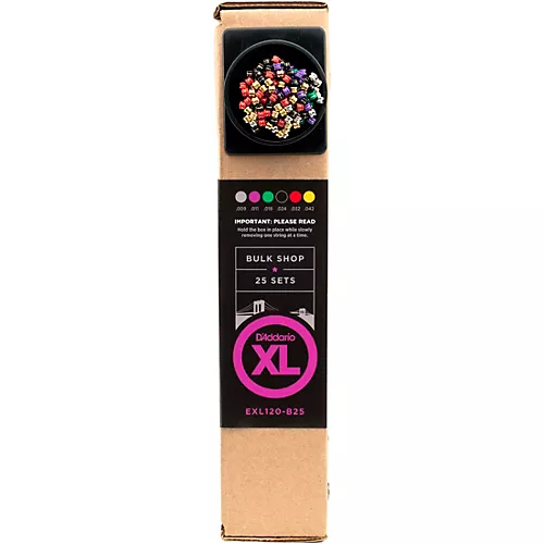 D'Addario EXL120 Guitar Strings Bulk Pack Super Light 25 Sets - musicians--Friend