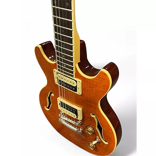 Used Dean Boca 12 Brown Solid Body Electric Guitar Brown - musicians--Friend