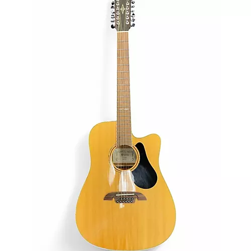 Used Alvarez AD6012Ce Artist Series  Antique Amber 12 String Acoustic Guitar Antique Amber - musicians--Friend