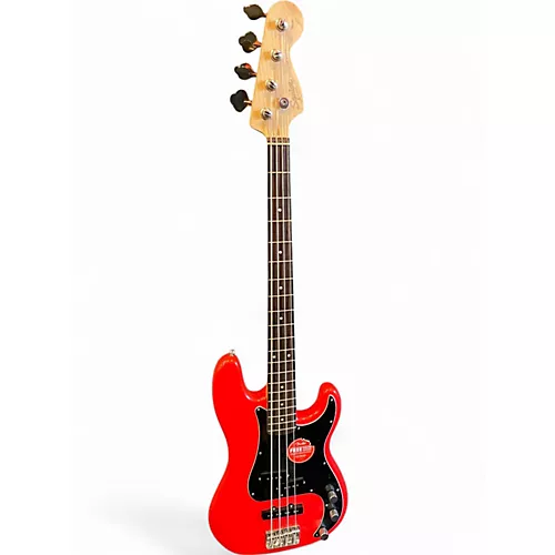 Used Squier Affinity Precision Bass Candy Apple Red Electric Bass Guitar Candy Apple Red - musicians--Friend