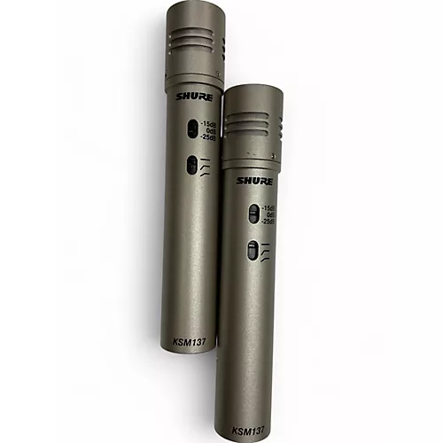 Used Shure KSM137/SL STEREO Cardioid Condenser (Stereo Pair) Cham Condenser Microphone - musicians--Friend