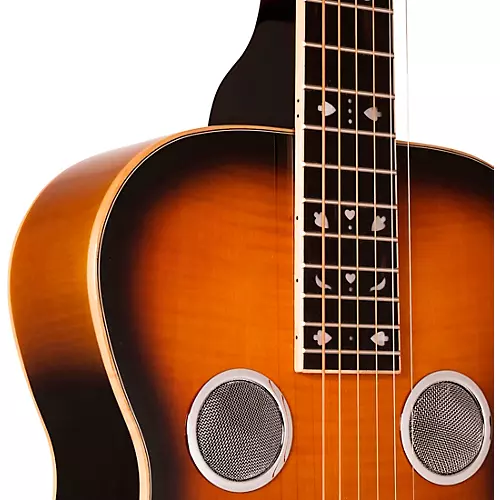 Gold Tone PBS-D Paul Beard Signature Series Squareneck Deluxe Resonator Guitar Tobacco Sunburst - musicians--Friend