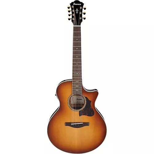 Ibanez AE3007FMH 7-String Grand Auditorium Acoustic-Electric Guitar Tobacco Edge Burst - musicians--Friend