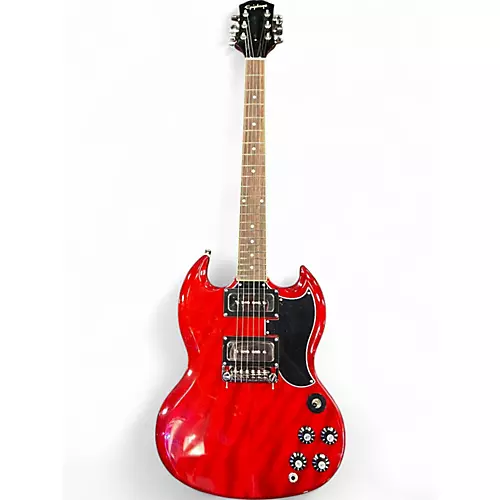 Used Epiphone Tony Iommi SG Custom VINTAGE CHERRY Solid Body Electric Guitar VINTAGE CHERRY - musicians--Friend