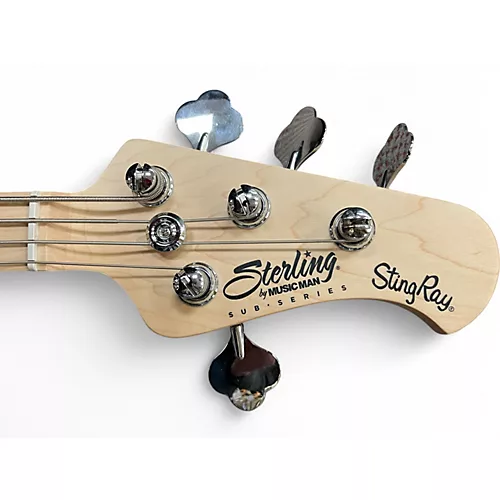 Used Sterling by Music Man  StingRay Ray4HH Maple Fingerboard Candy Apple Red Electric Bass Guitar Candy Apple Red - musicians--Friend