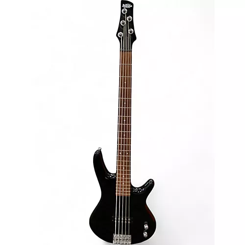 Used Ibanez GSR105EX 5 String Black Electric Bass Guitar Black - musicians--Friend