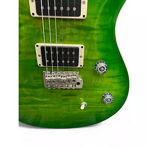 Used PRS CE24 Green Solid Body Electric Guitar Green - musicians--Friend