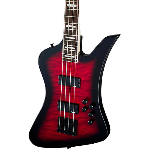 Jackson JS Series Kelly Bird JS3Q Bass Transparent Blue Burst - musicians--Friend
