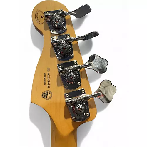 Used 2021 Fender 75th Anniversary Precision Bass TEAL Electric Bass Guitar TEAL - musicians--Friend