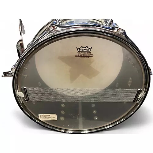 Used Remo 14in Bravo Snare Chrome Drum Chrome 33 - musicians--Friend