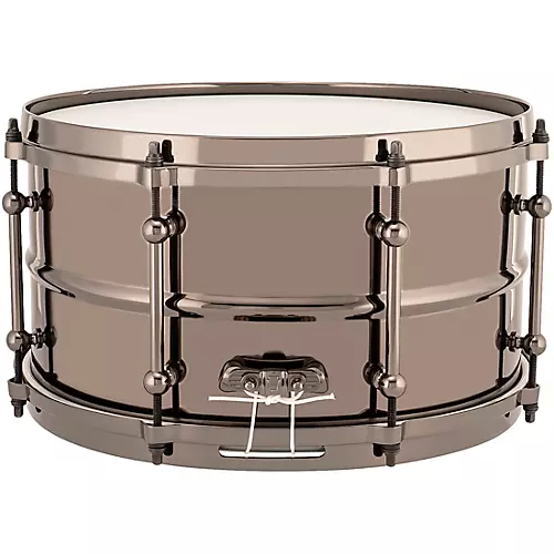 Ludwig Universal Series Black Brass Snare Drum with Black Nickel Die-Cast Hoops 14 x 6.5 in. - musicians--Friend