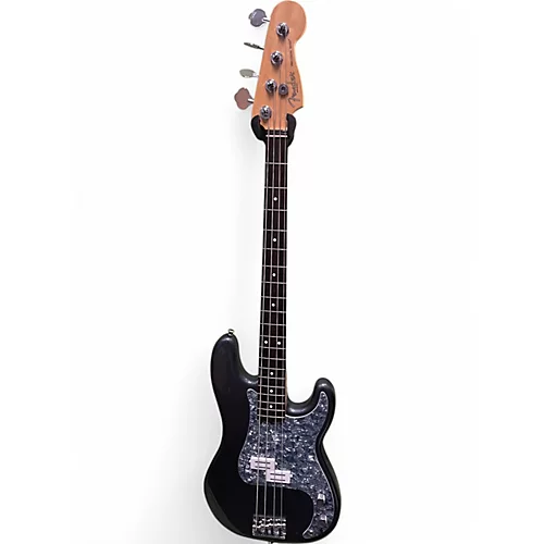 Used Fender American Standard Precision Bass Silver Electric Bass Guitar Silver - musicians--Friend